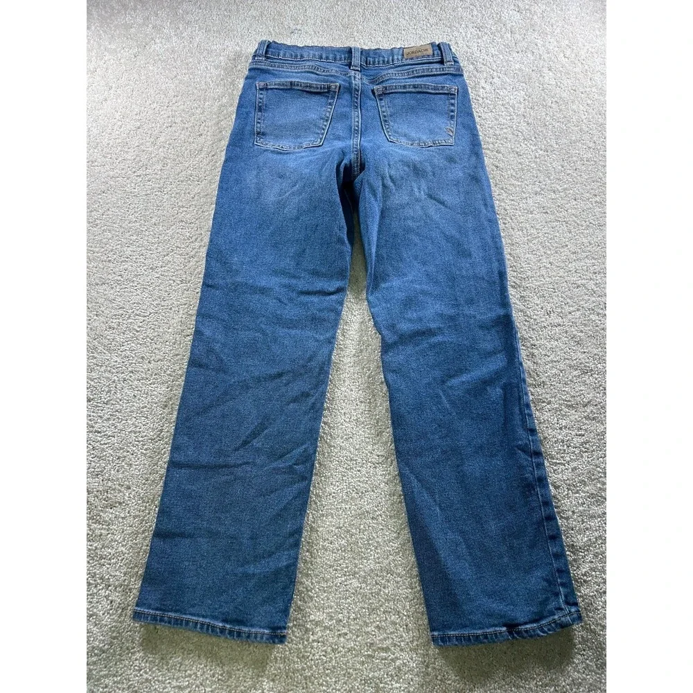 Jordache Girls Jeans Size 12 Medium‎ Enzyme Straight Fit Adjustable Waist